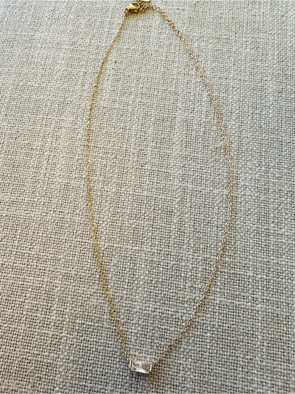 ONLY ONE Delicate Gold Rope Chain Necklace 18k plated